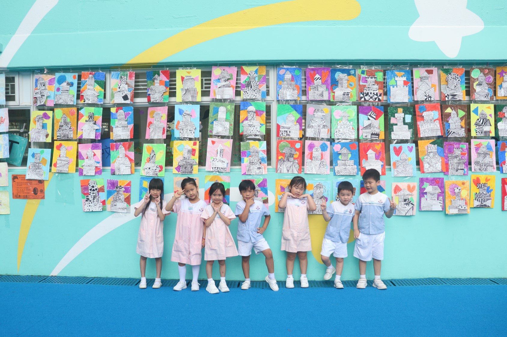 高班童是藝術家《芮克•羅伯茲和瑪莉亞•湯瑪斯-我的小學》